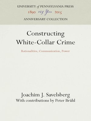 cover image of Constructing White-Collar Crime
